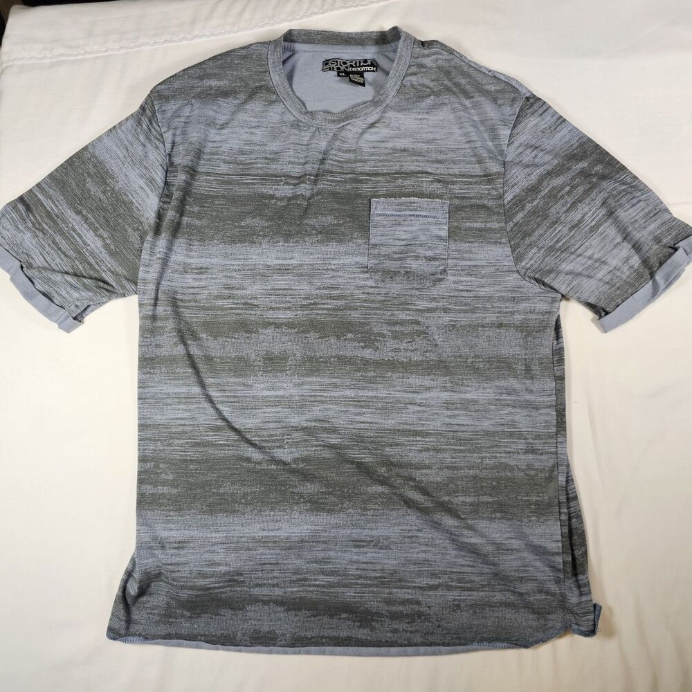 Distortion Mens Logo Shirt Size Adult XL Short Sleeve Pocket Original Genuin